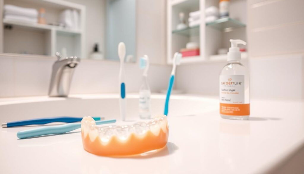 Nettoyage prothèses hygiène bucco-dentaire
