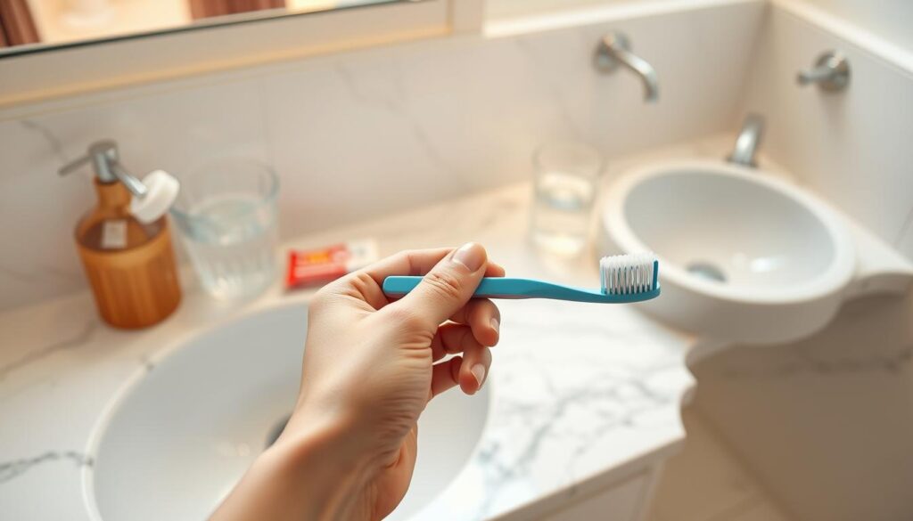 routine hygiène bucco-dentaire pour dents blanches